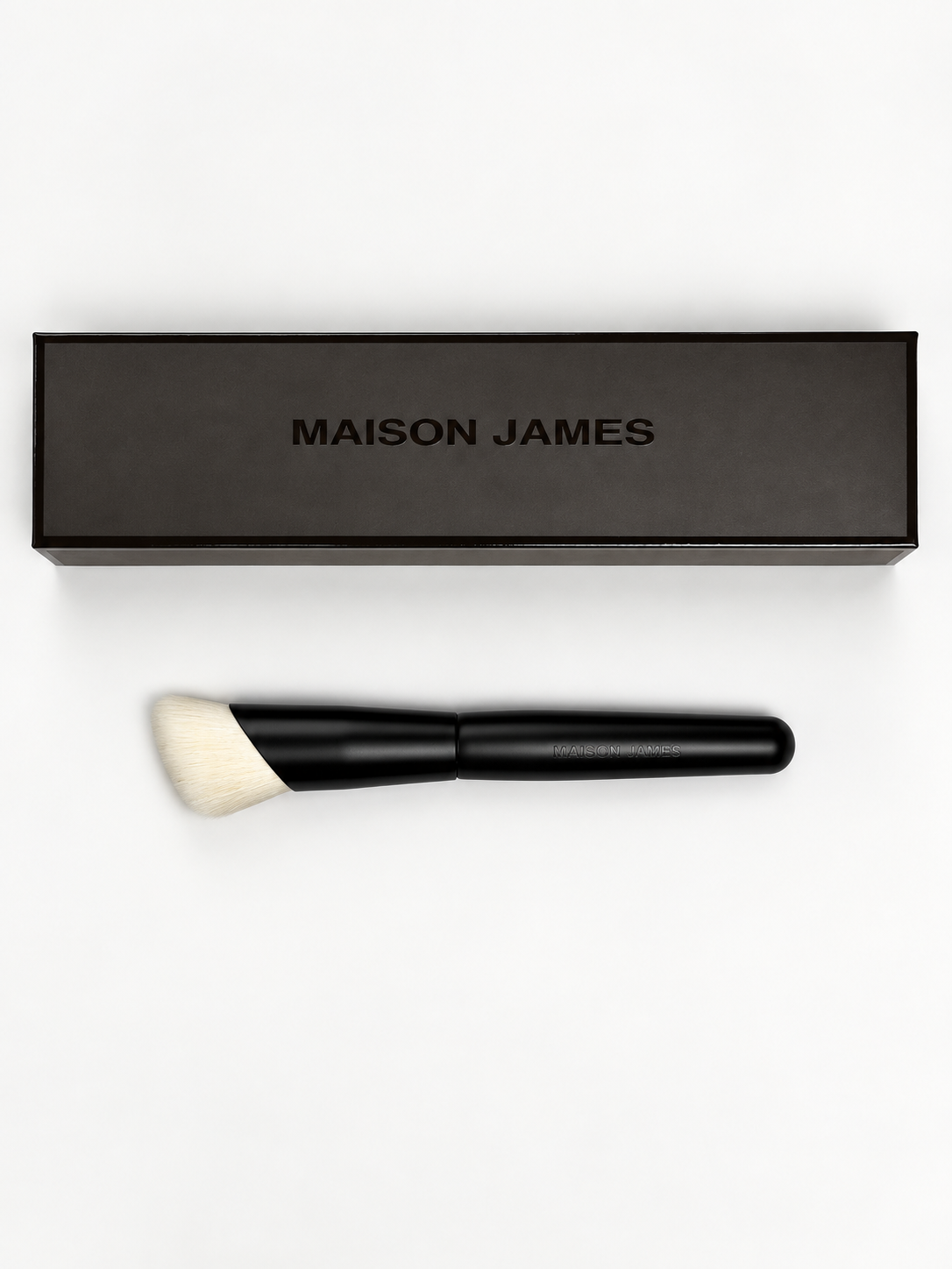 Angle Blending Brush Maison James, Foundation Brush, Cream Brush, contour brush, luxury makeup brush, luxury foundation brush, blending brush, concealer brush