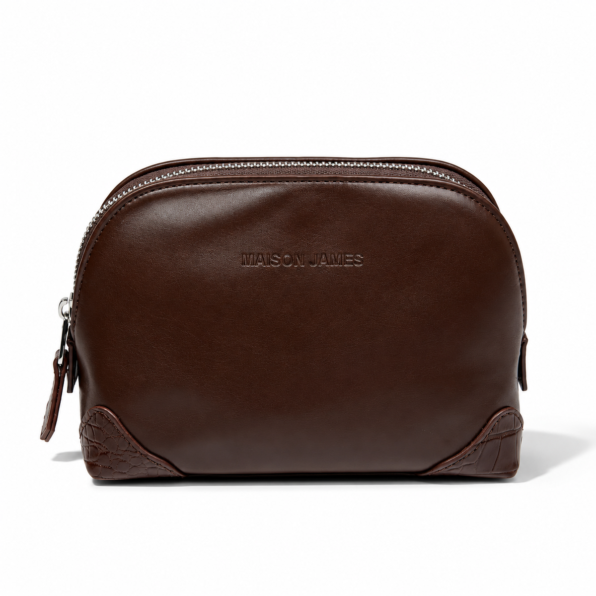 Maison James Cosmetic Pouch Makeup bag vegan leather makeup bag luxury makeup pouch zip pouch