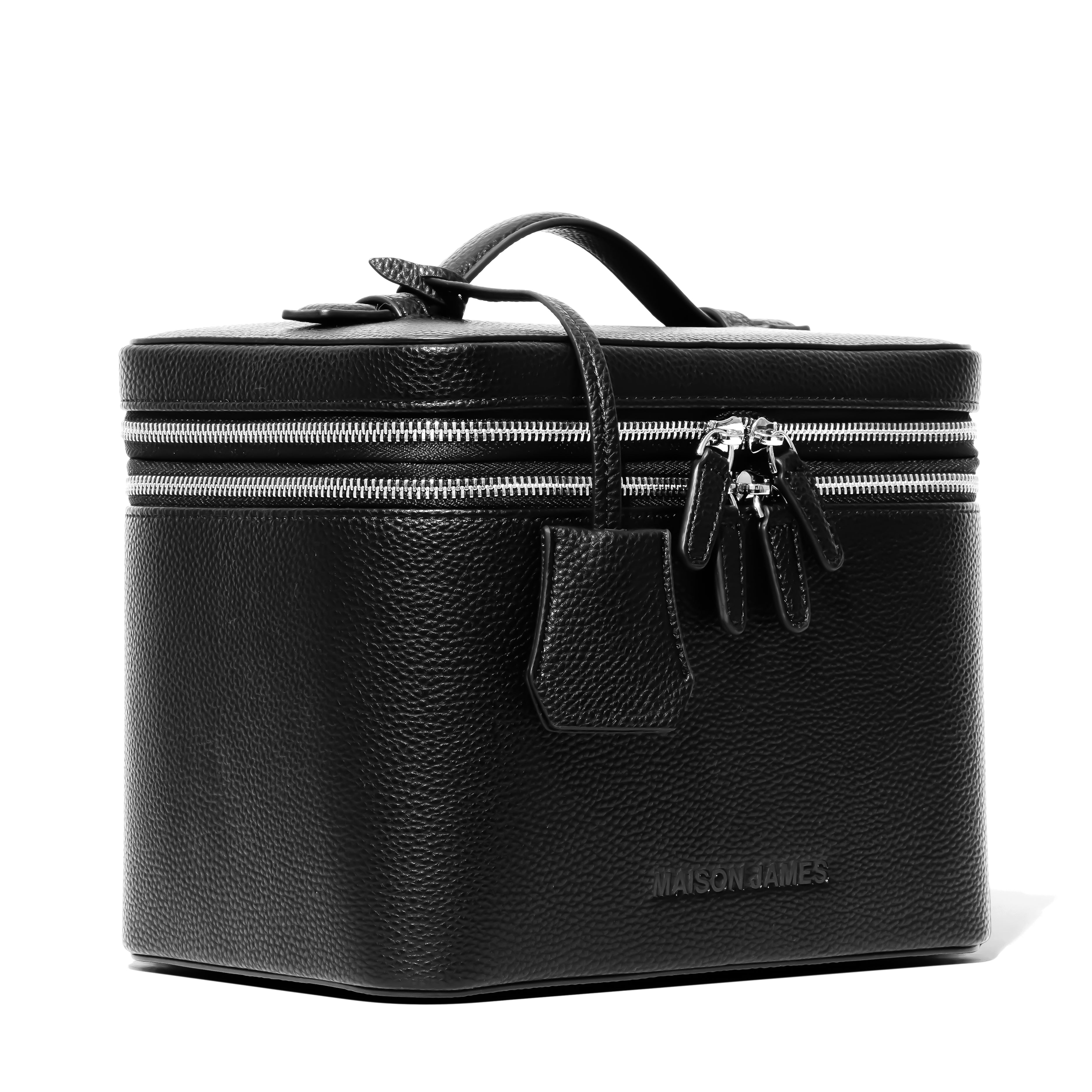 Maison James, Vanity Case, Duo Vanity Case, Large Vanity Case, Black Vanity Case, Best Vanity Case, Luxury Vanity Case, Makeup Case, Train Trunk, Makeup Bag, Makeup Organizer