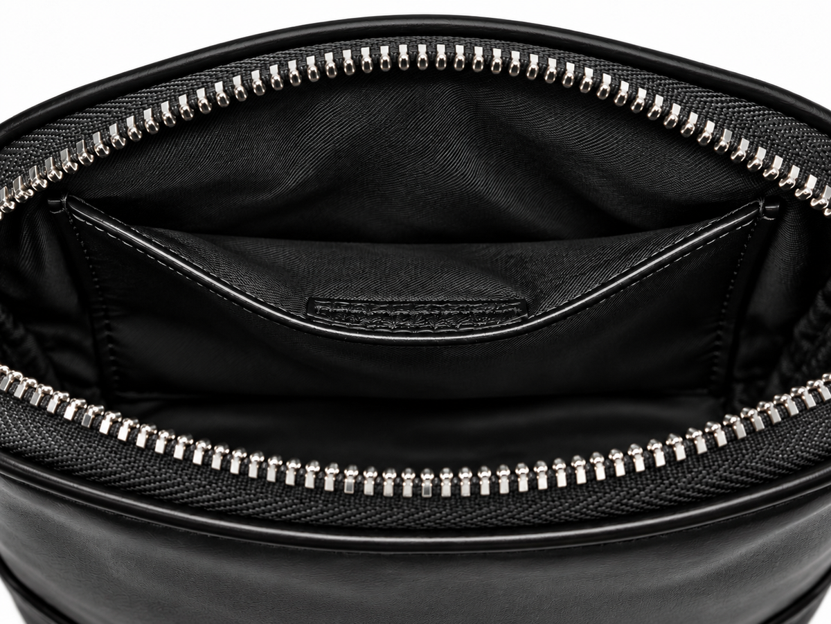 The Maison James Black Pouch Luxury makeup bag luxury makeup pouch cosmetic bag cosmetic pouch black zip pouch black vanity case