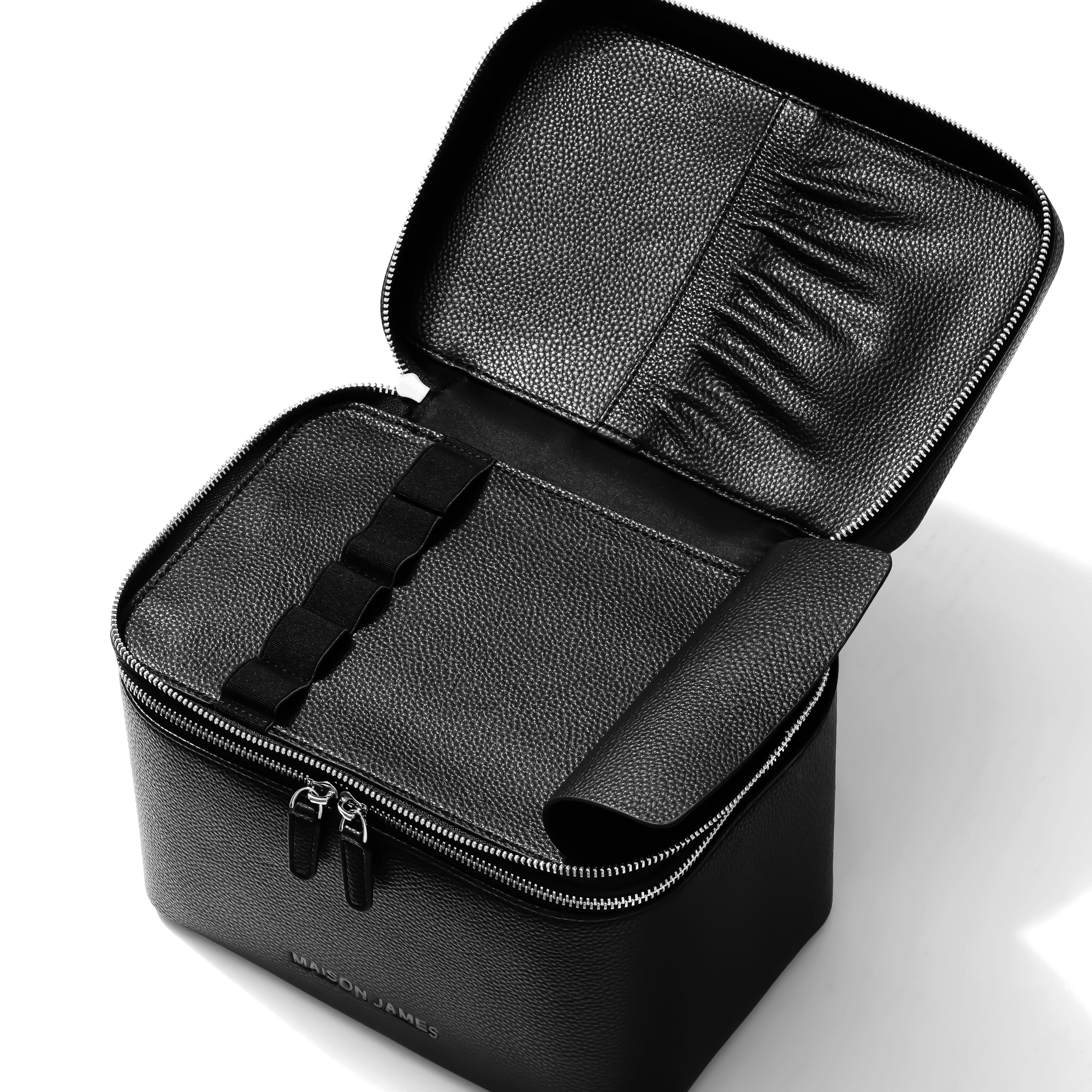 Maison James, Vanity Case, Duo Vanity Case, Large Vanity Case, Black Vanity Case, Best Vanity Case, Luxury Vanity Case, Makeup Case, Train Trunk, Makeup Bag
